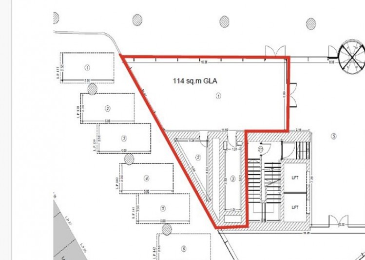 Commercial space for rent Pipera - Porsche area, Bucharest 114 sqm
