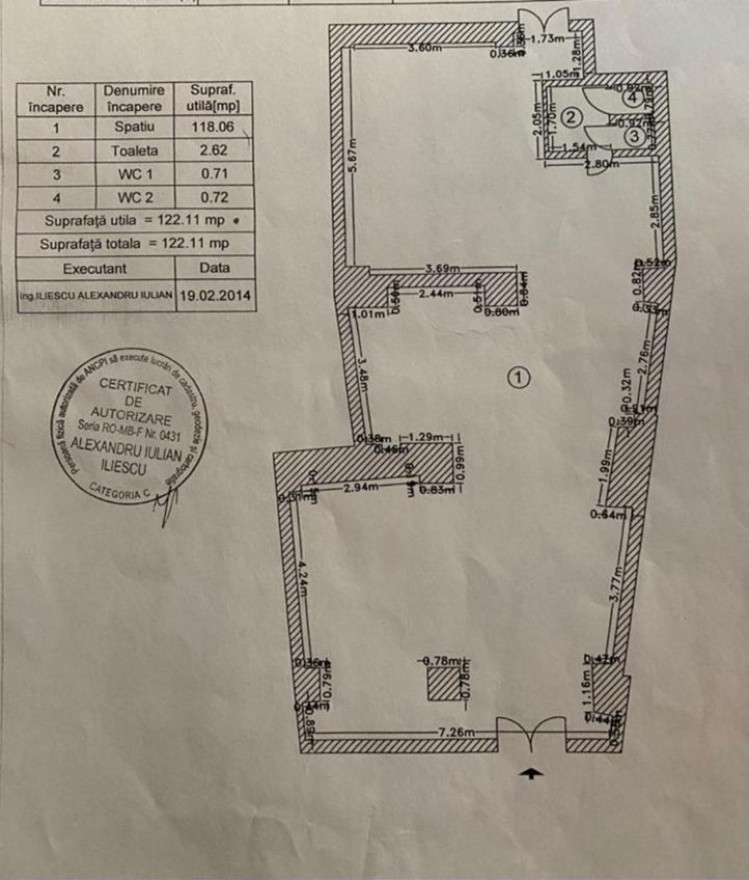 Spatiu comercial de inchiriat zona Stefan cel Mare, Bucuresti 122 mp