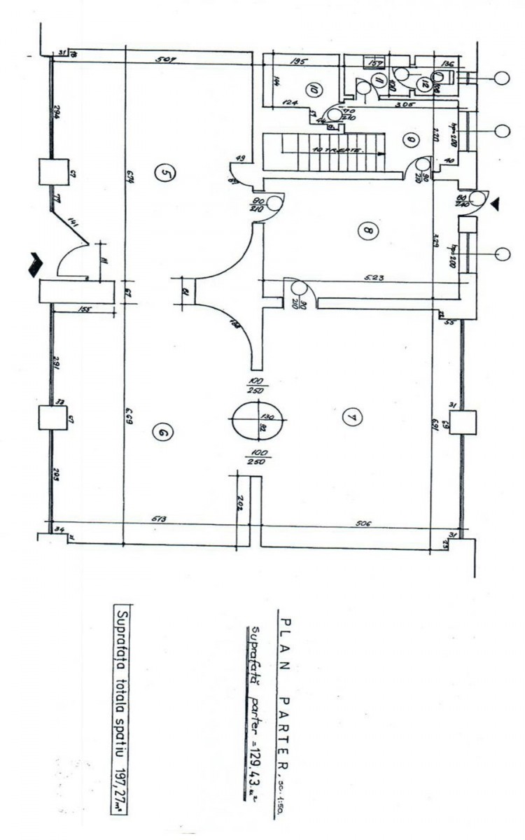 Spatiu comercial de vanzare zona Universitate, Bucuresti 197.28 mp