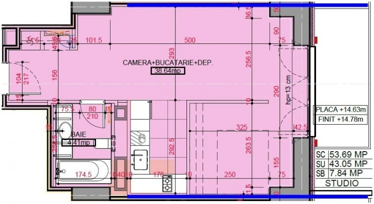 Studio de vanzare zona Barbu Vacarescu, imobil nou, Bucuresti