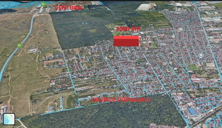 Teren de vanzare zona Bulevardul Eroilor - Andronache, judetul Ilfov 3.000 mp