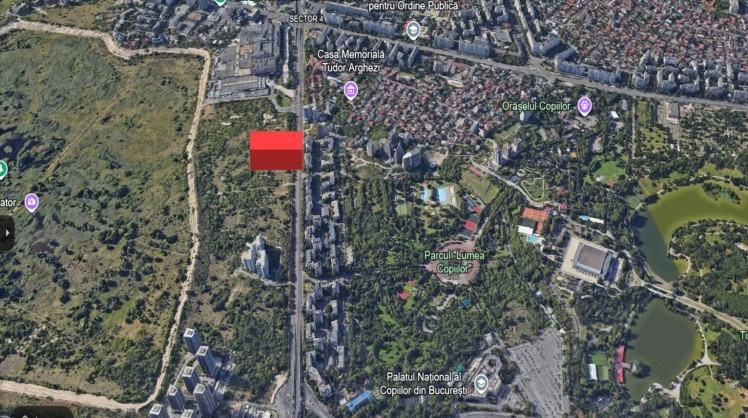 Teren intravilan de vanzare cu autorizatie de constructie zona Calea Vacaresti, Bucuresti 1.417 mp
