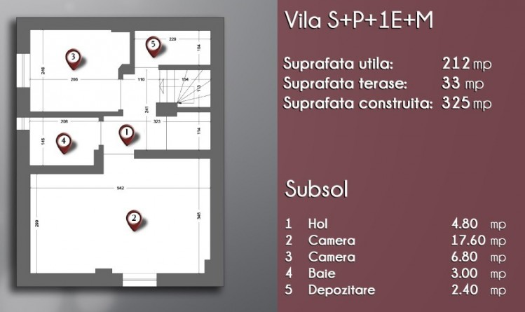 Vila de inchiriat 8 camere zona Dorobanti - Capitale, Bucuresti 325 mp