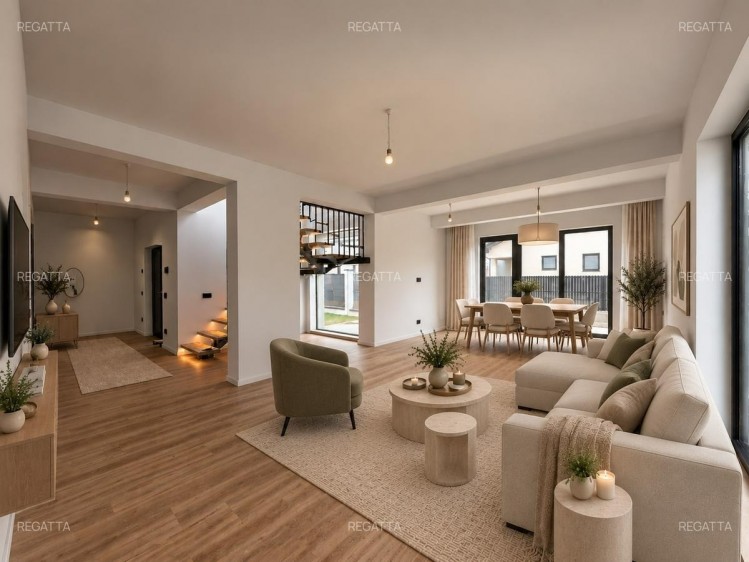 Vila individuala de vanzare 5 camere zona Tunari, judetul Ilfov 178 mp