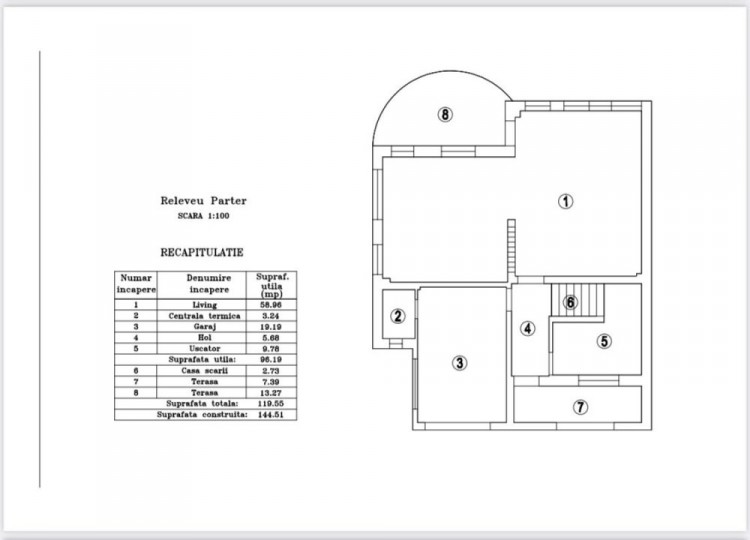 Vila tip duplex de vanzare 6 camere, teren generos, oras Otopeni, judetul Ilfov