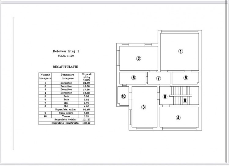 Vila tip duplex de vanzare 6 camere, teren generos, oras Otopeni, judetul Ilfov